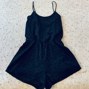 Black Lace Romper